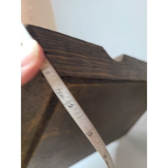 Vintage Hand Carved Wood Tray With Tile Center Rustic Traditional Decorative 14" - Picture 8 of 8